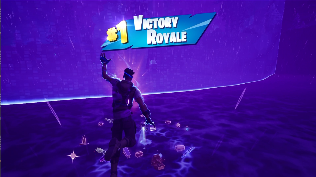 Real screenshot of Zyvraxo's first Fortnite Victory Royale
