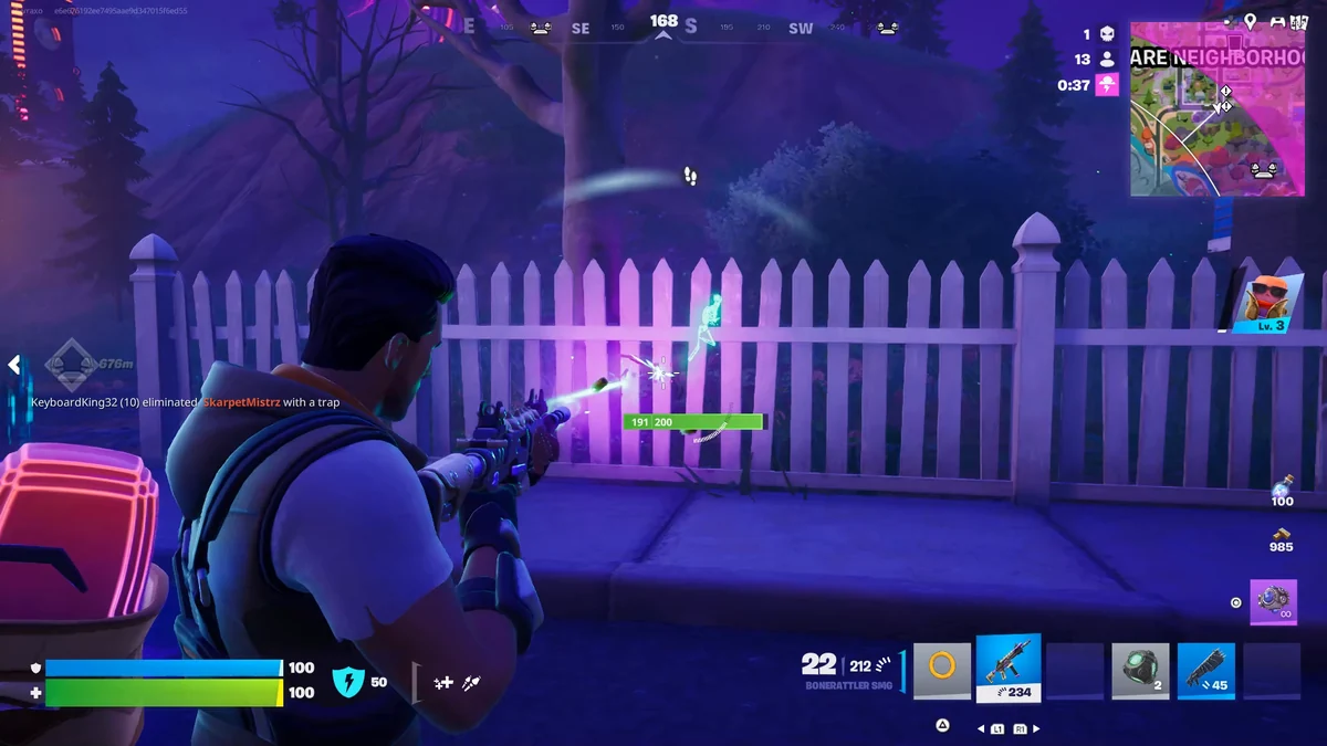 Fortnite action recorded by Zyvraxo